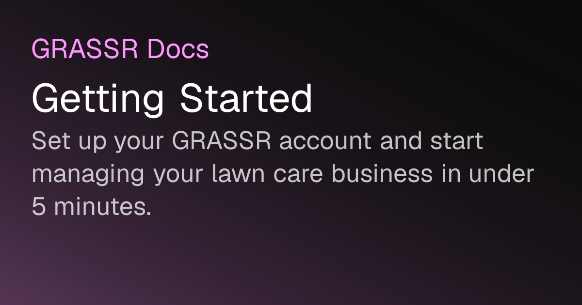 Getting Started | GRASSR Docs